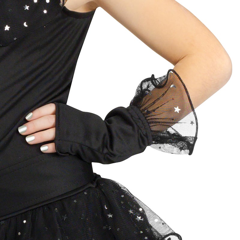 Fun World Glitter Witch Costume, Medium 8-10, Black - Image 5